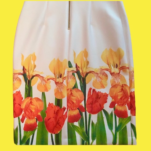 Calvin Klein Floral Hem Sheath Dress Sz 6 NWT - Picture 12 of 14